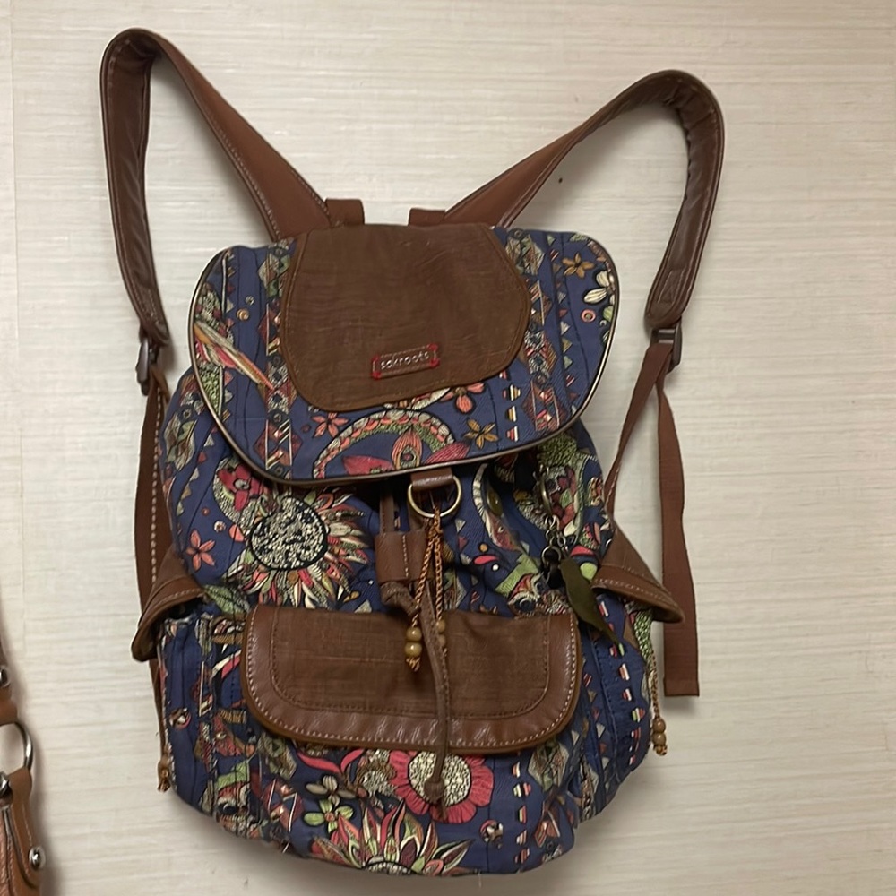 Sakroots backpack and small case to match